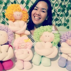 Projeto Digital Bonecas Pernudas em 3 tamanhos